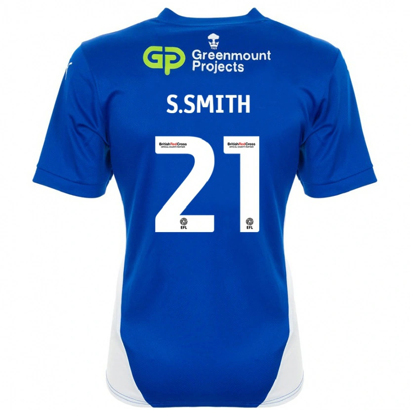 Danxen Kinder Scott Smith #21 Blau Weiß Heimtrikot Trikot 2024/25 T-Shirt Schweiz