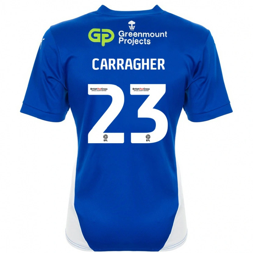 Danxen Kinder James Carragher #23 Blau Weiß Heimtrikot Trikot 2024/25 T-Shirt Schweiz