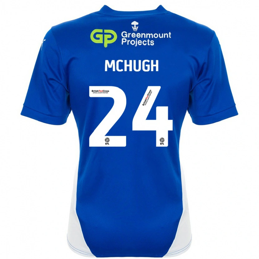 Danxen Kinder Harry Mchugh #24 Blau Weiß Heimtrikot Trikot 2024/25 T-Shirt Schweiz