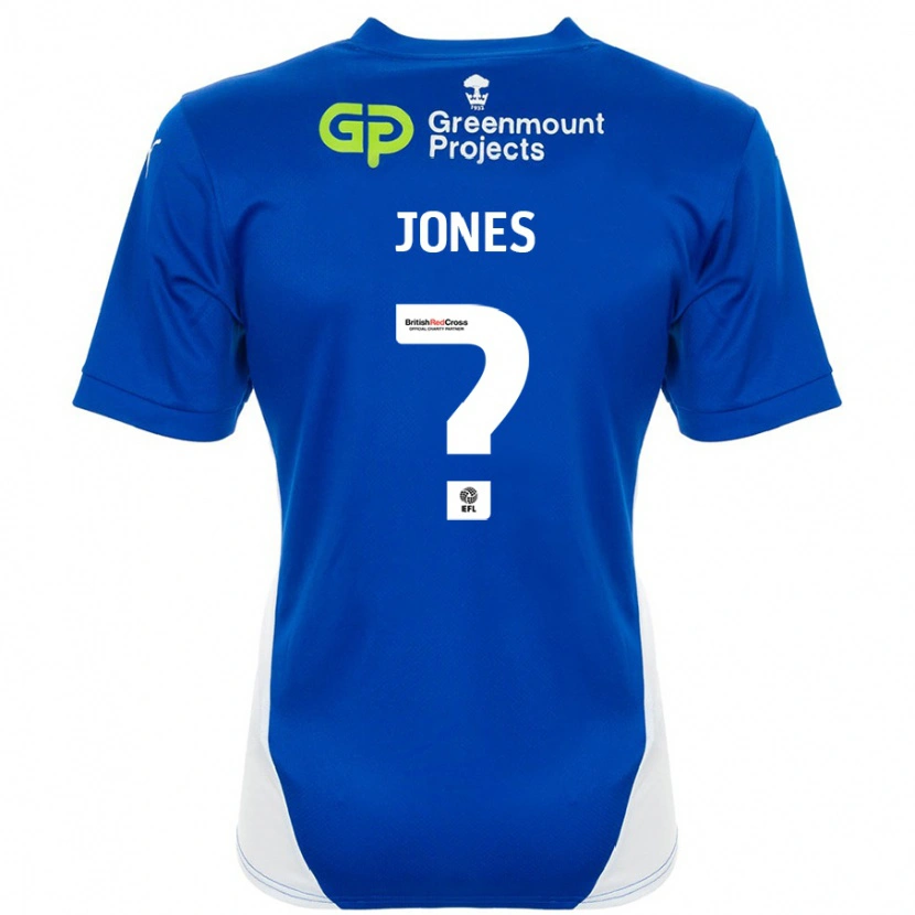 Danxen Kinder Callum Jones #0 Blau Weiß Heimtrikot Trikot 2024/25 T-Shirt Schweiz