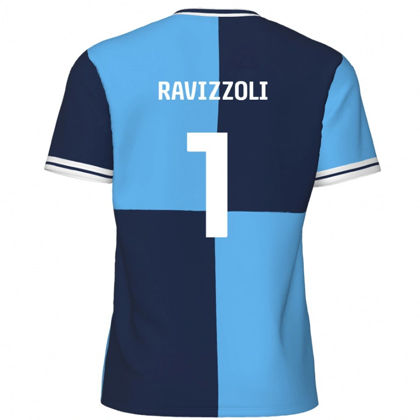 Danxen Kinder Franco Ravizzoli #1 Himmelblau Dunkelblau Heimtrikot Trikot 2024/25 T-Shirt Schweiz