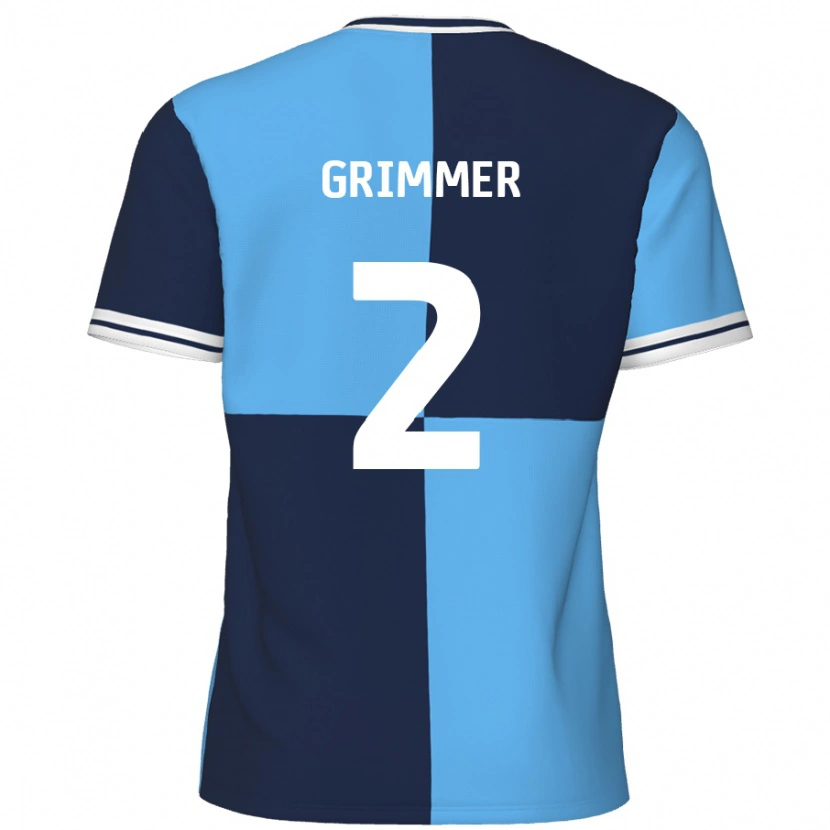 Danxen Kinder Jack Grimmer #2 Himmelblau Dunkelblau Heimtrikot Trikot 2024/25 T-Shirt Schweiz