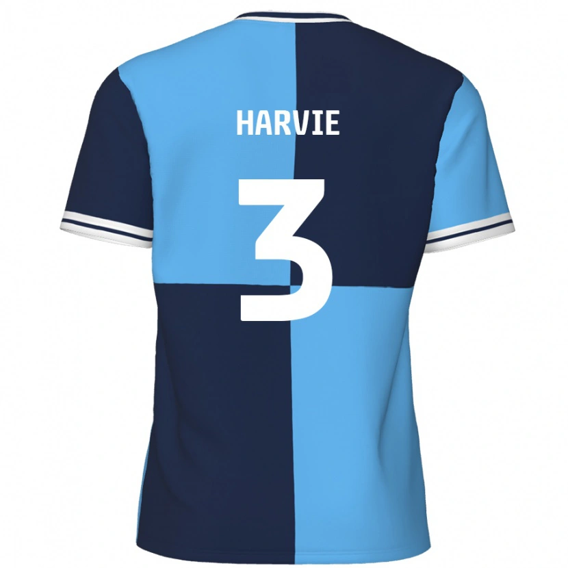 Danxen Kinder Daniel Harvie #3 Himmelblau Dunkelblau Heimtrikot Trikot 2024/25 T-Shirt Schweiz