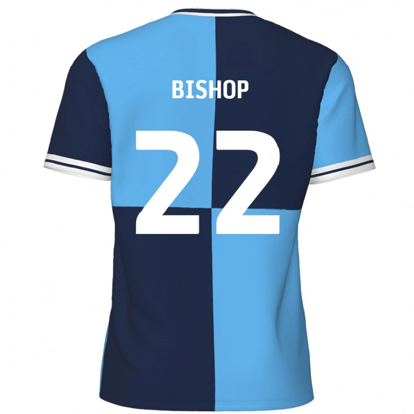 Danxen Kinder Nathan Bishop #22 Himmelblau Dunkelblau Heimtrikot Trikot 2024/25 T-Shirt Schweiz