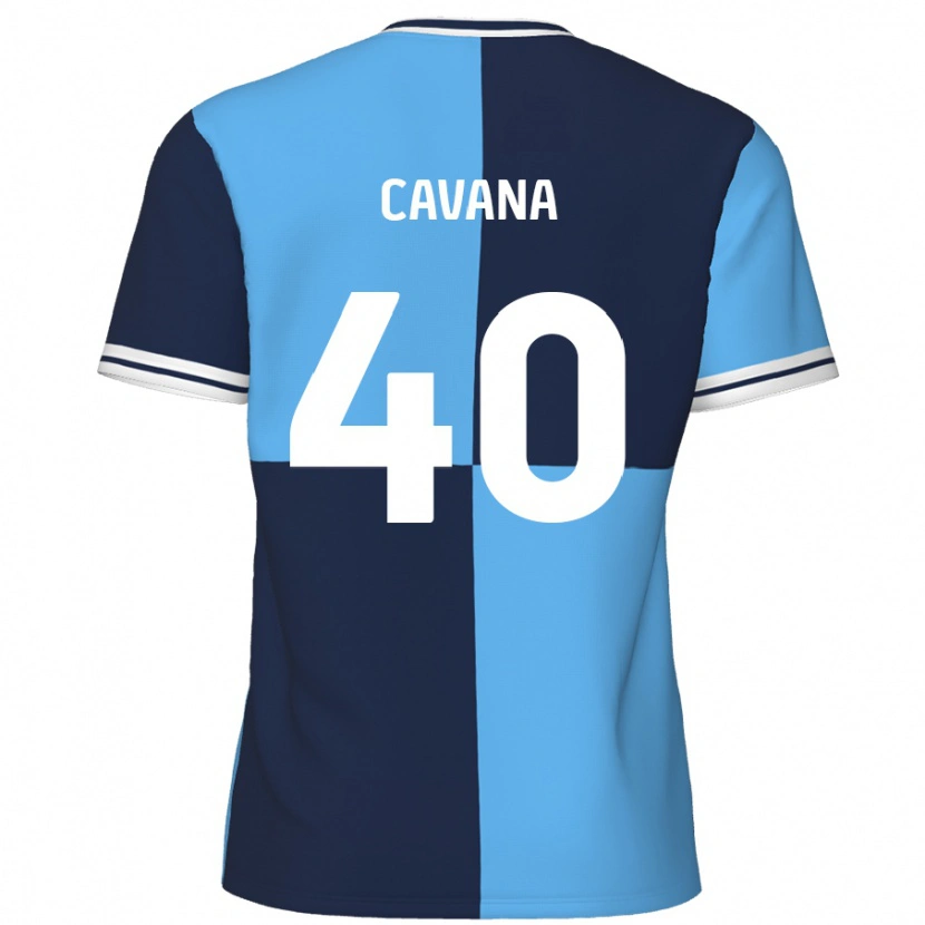 Danxen Kinder Max Cavana #40 Himmelblau Dunkelblau Heimtrikot Trikot 2024/25 T-Shirt Schweiz