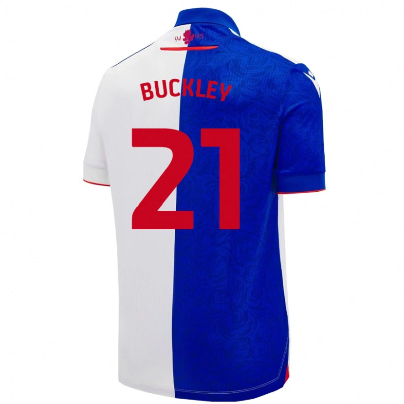 Danxen Kinder John Buckley #21 Himmelblau Weiß Heimtrikot Trikot 2024/25 T-Shirt Schweiz