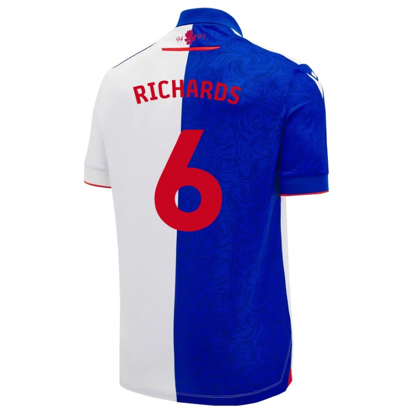 Danxen Kinder Jade Richards #6 Himmelblau Weiß Heimtrikot Trikot 2024/25 T-Shirt Schweiz