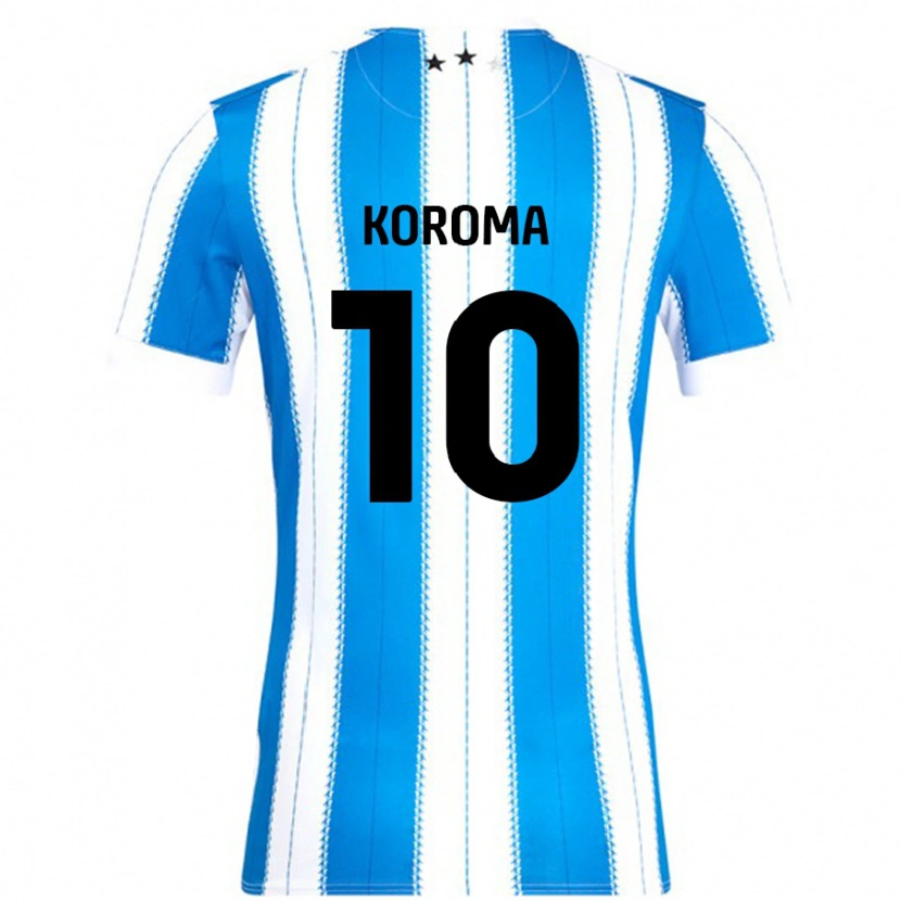 Danxen Kinder Josh Koroma #10 Blau Weiß Heimtrikot Trikot 2024/25 T-Shirt Schweiz