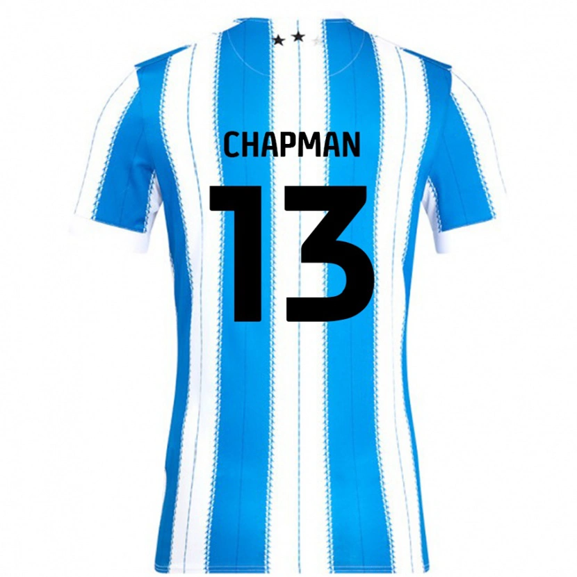 Danxen Kinder Jacob Chapman #13 Blau Weiß Heimtrikot Trikot 2024/25 T-Shirt Schweiz