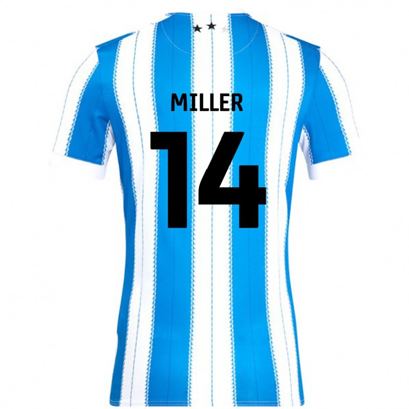 Danxen Kinder Mickel Miller #14 Blau Weiß Heimtrikot Trikot 2024/25 T-Shirt Schweiz