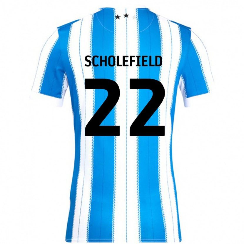 Danxen Kinder Lois Scholefield #22 Blau Weiß Heimtrikot Trikot 2024/25 T-Shirt Schweiz