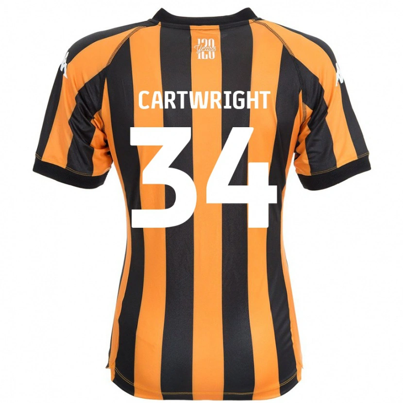 Danxen Kinder Harvey Cartwright #34 Schwarz Bernstein Heimtrikot Trikot 2024/25 T-Shirt Schweiz