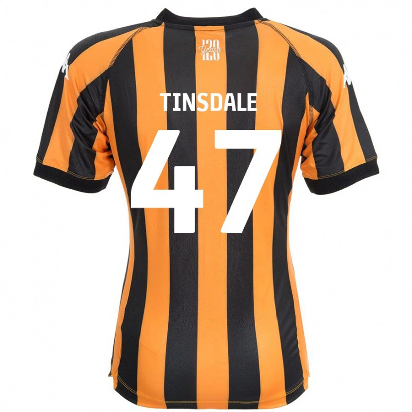 Danxen Kinder Nathan Tinsdale #47 Schwarz Bernstein Heimtrikot Trikot 2024/25 T-Shirt Schweiz