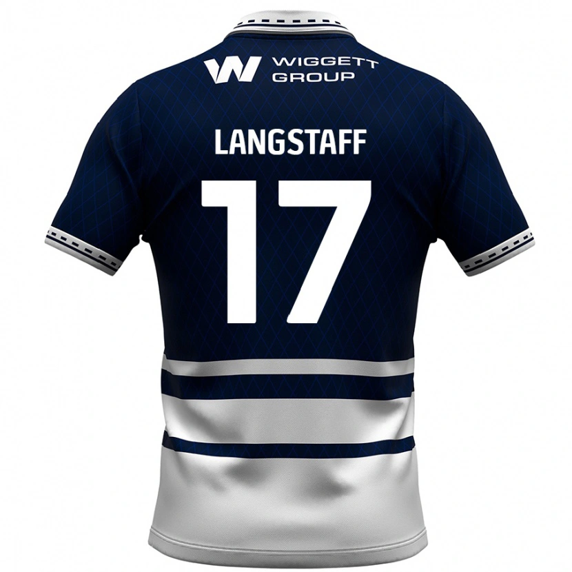 Danxen Kinder Macaulay Langstaff #17 Marineblau Weiß Heimtrikot Trikot 2024/25 T-Shirt Schweiz