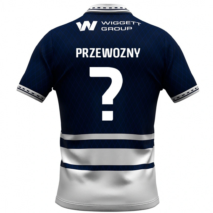 Danxen Kinder Jakub Przewozny #0 Marineblau Weiß Heimtrikot Trikot 2024/25 T-Shirt Schweiz