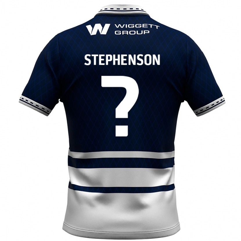 Danxen Kinder Joshua Stephenson #0 Marineblau Weiß Heimtrikot Trikot 2024/25 T-Shirt Schweiz