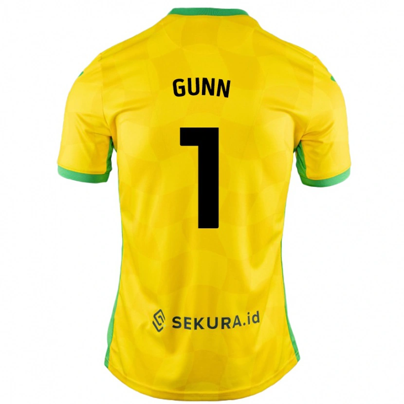 Danxen Kinder Angus Gunn #1 Gelb Grün Heimtrikot Trikot 2024/25 T-Shirt Schweiz