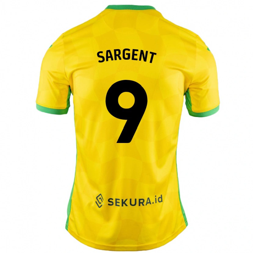 Danxen Kinder Josh Sargent #9 Gelb Grün Heimtrikot Trikot 2024/25 T-Shirt Schweiz