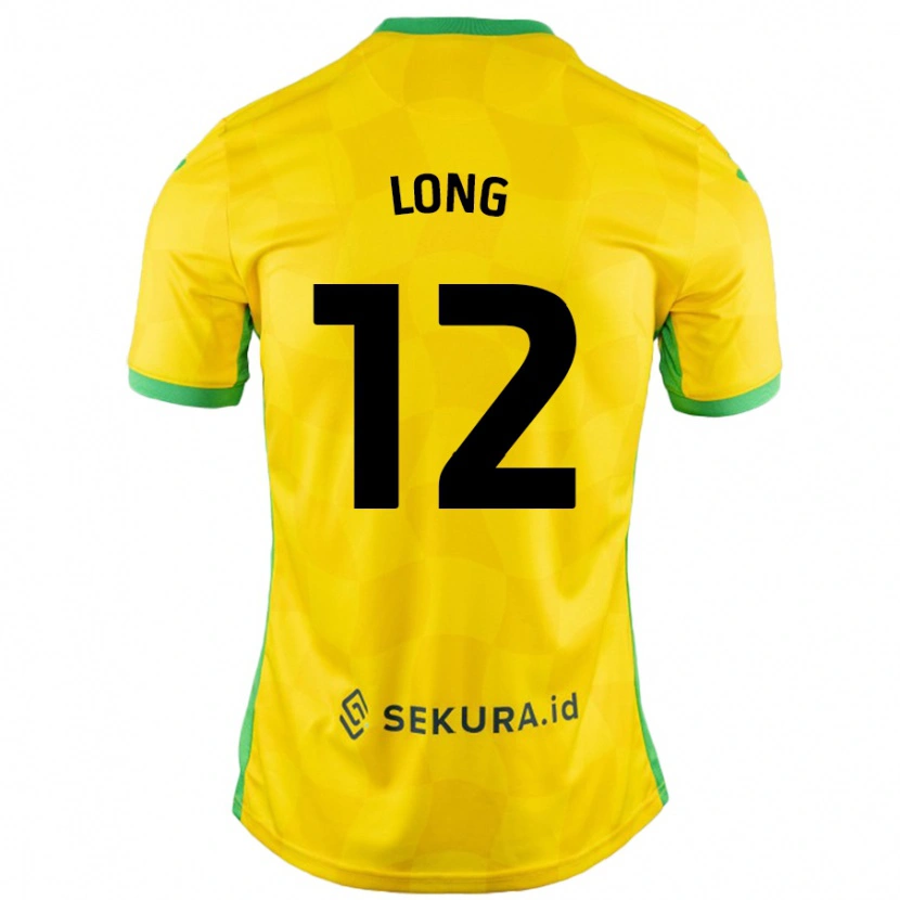 Danxen Kinder George Long #12 Gelb Grün Heimtrikot Trikot 2024/25 T-Shirt Schweiz