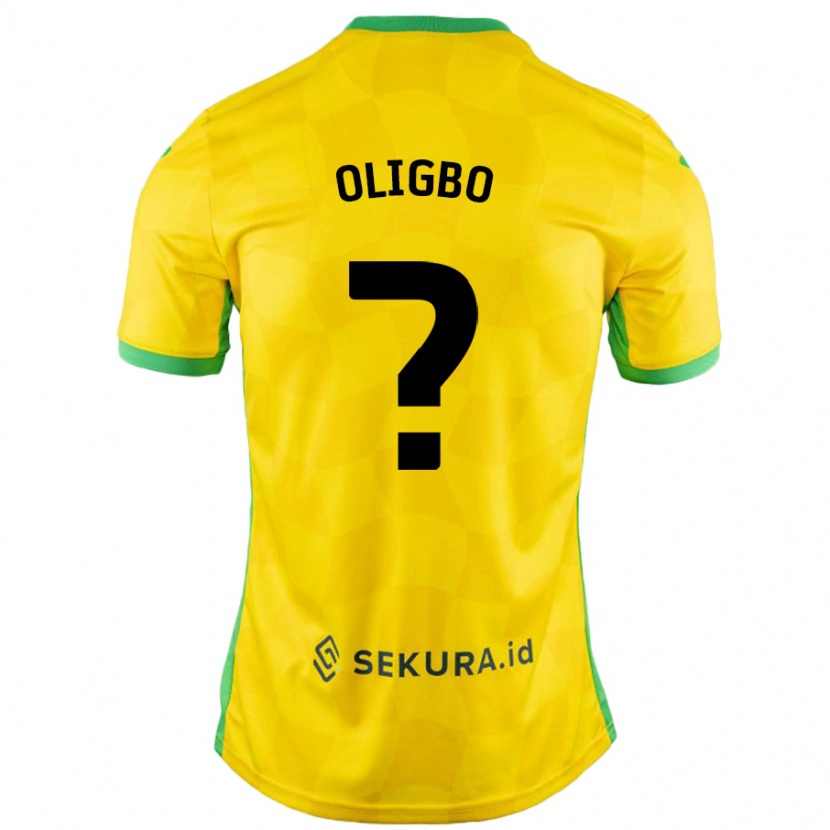 Danxen Kinder Finlay Oligbo #0 Gelb Grün Heimtrikot Trikot 2024/25 T-Shirt Schweiz