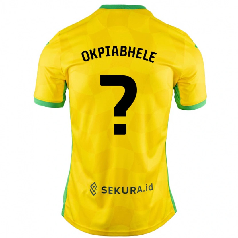 Danxen Kinder Oser Okpiabhele #0 Gelb Grün Heimtrikot Trikot 2024/25 T-Shirt Schweiz