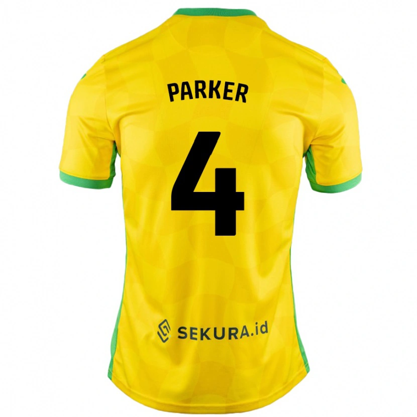 Danxen Kinder Alice Parker #4 Gelb Grün Heimtrikot Trikot 2024/25 T-Shirt Schweiz