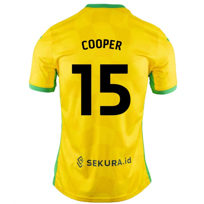 Danxen Kinder Naomi Cooper #15 Gelb Grün Heimtrikot Trikot 2024/25 T-Shirt Schweiz