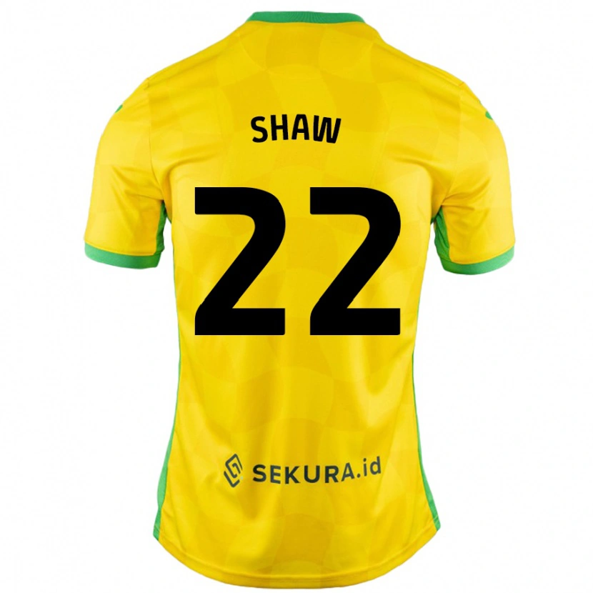 Danxen Kinder Shannon Shaw #22 Gelb Grün Heimtrikot Trikot 2024/25 T-Shirt Schweiz