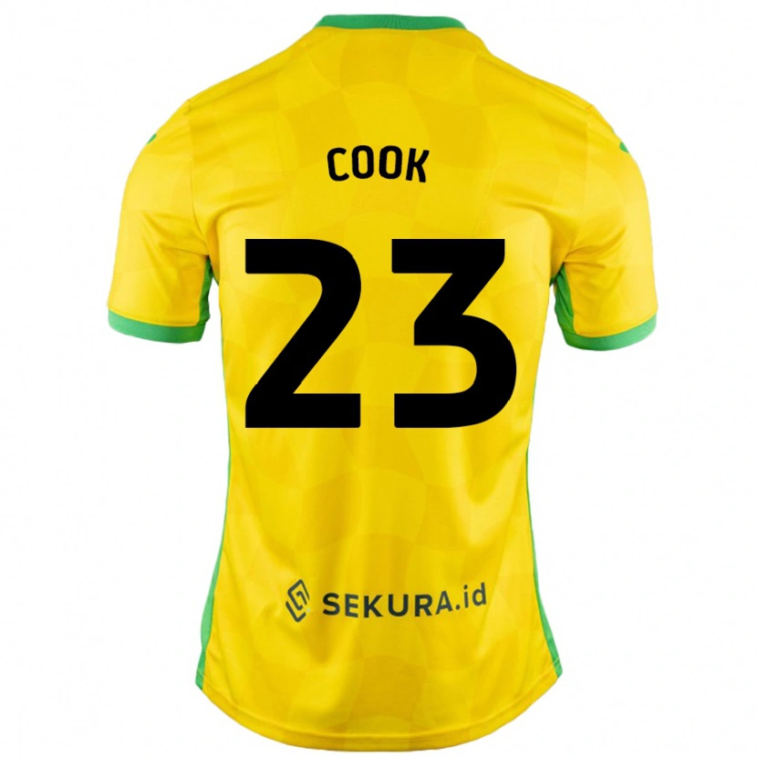 Danxen Kinder Olivia Cook #23 Gelb Grün Heimtrikot Trikot 2024/25 T-Shirt Schweiz