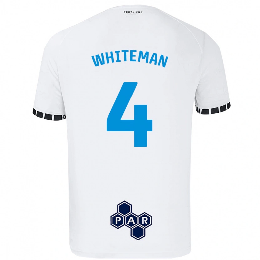 Danxen Kinder Ben Whiteman #4 Weiß Heimtrikot Trikot 2024/25 T-Shirt Schweiz