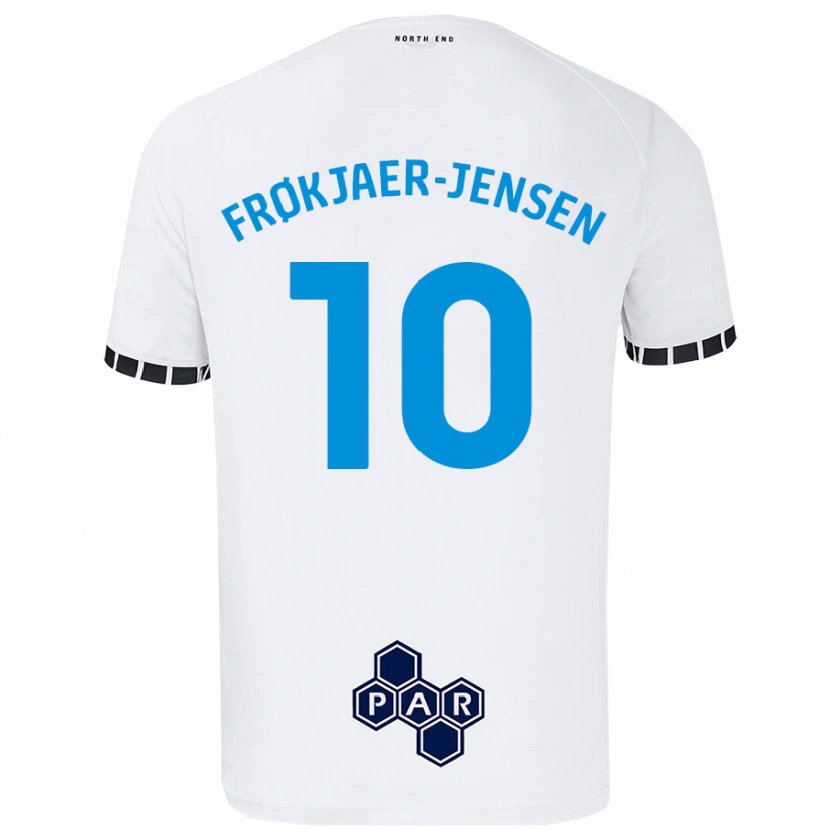 Danxen Kinder Mads Frøkjaer-Jensen #10 Weiß Heimtrikot Trikot 2024/25 T-Shirt Schweiz