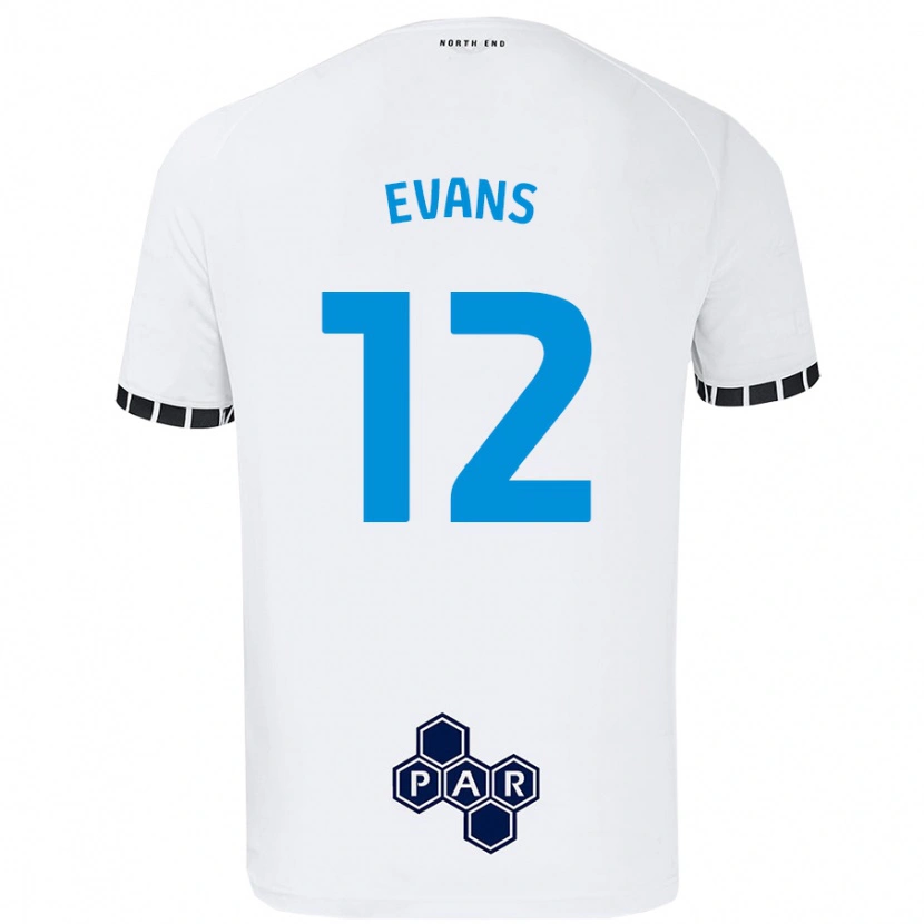 Danxen Kinder Ched Evans #12 Weiß Heimtrikot Trikot 2024/25 T-Shirt Schweiz