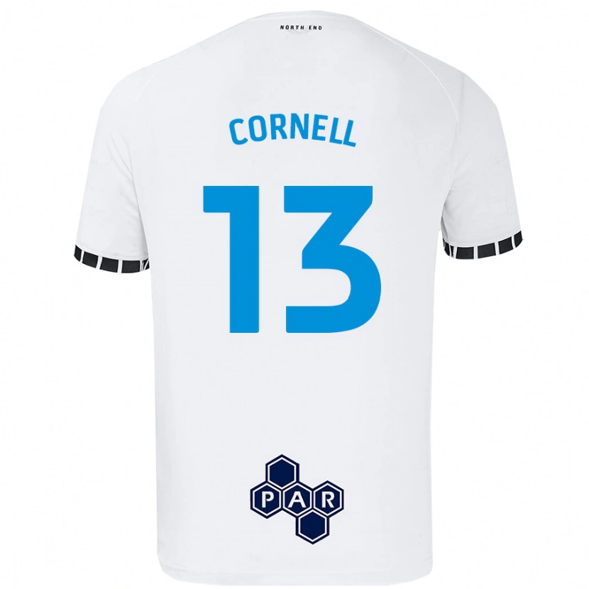 Danxen Kinder David Cornell #13 Weiß Heimtrikot Trikot 2024/25 T-Shirt Schweiz