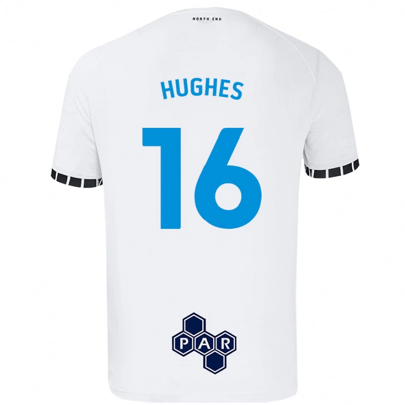 Danxen Kinder Andrew Hughes #16 Weiß Heimtrikot Trikot 2024/25 T-Shirt Schweiz