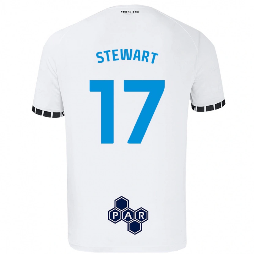 Danxen Kinder Layton Stewart #17 Weiß Heimtrikot Trikot 2024/25 T-Shirt Schweiz