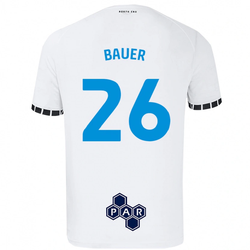 Danxen Kinder Patrick Bauer #26 Weiß Heimtrikot Trikot 2024/25 T-Shirt Schweiz