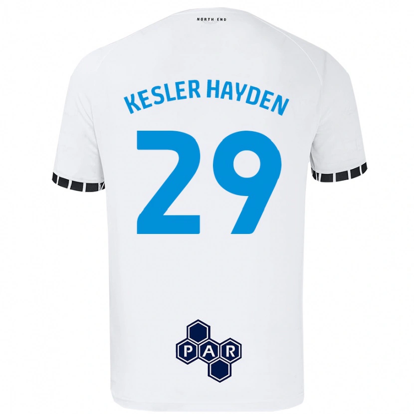 Danxen Kinder Kaine Kesler-Hayden #29 Weiß Heimtrikot Trikot 2024/25 T-Shirt Schweiz