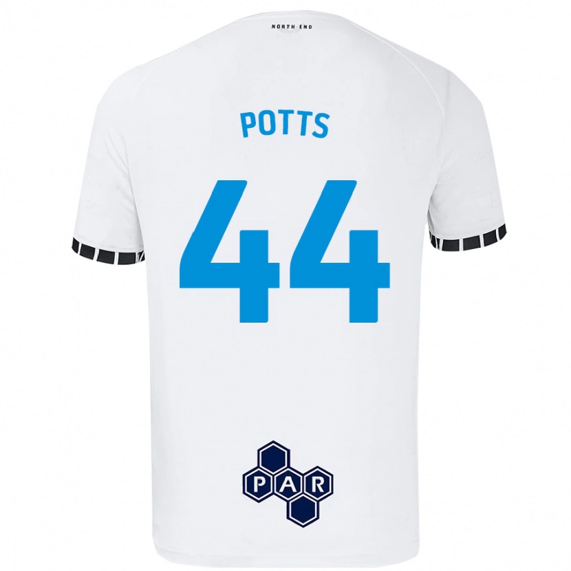 Danxen Kinder Brad Potts #44 Weiß Heimtrikot Trikot 2024/25 T-Shirt Schweiz