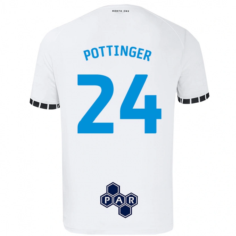 Danxen Kinder Kaya Pottinger #24 Weiß Heimtrikot Trikot 2024/25 T-Shirt Schweiz