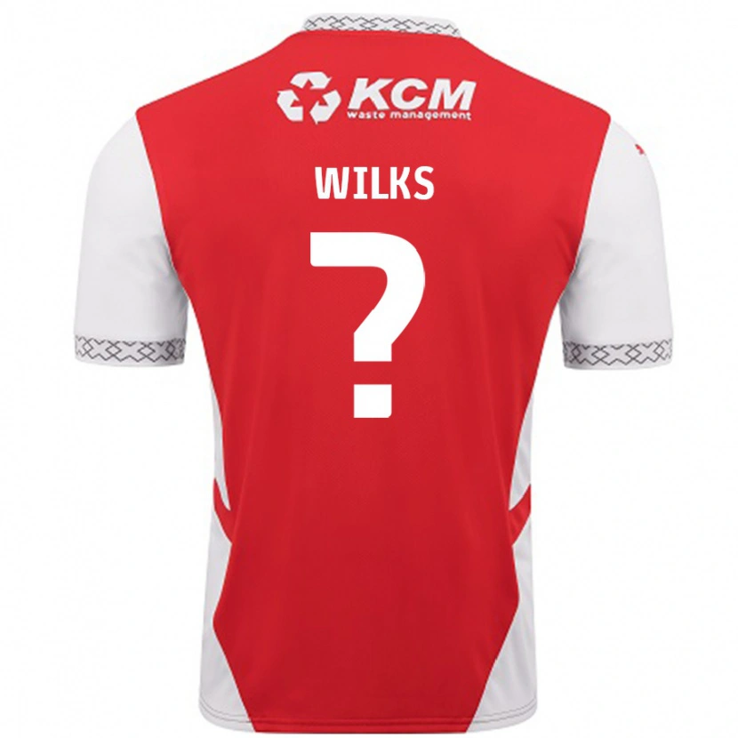 Danxen Kinder Mallik Wilks #0 Rot Weiß Heimtrikot Trikot 2024/25 T-Shirt Schweiz