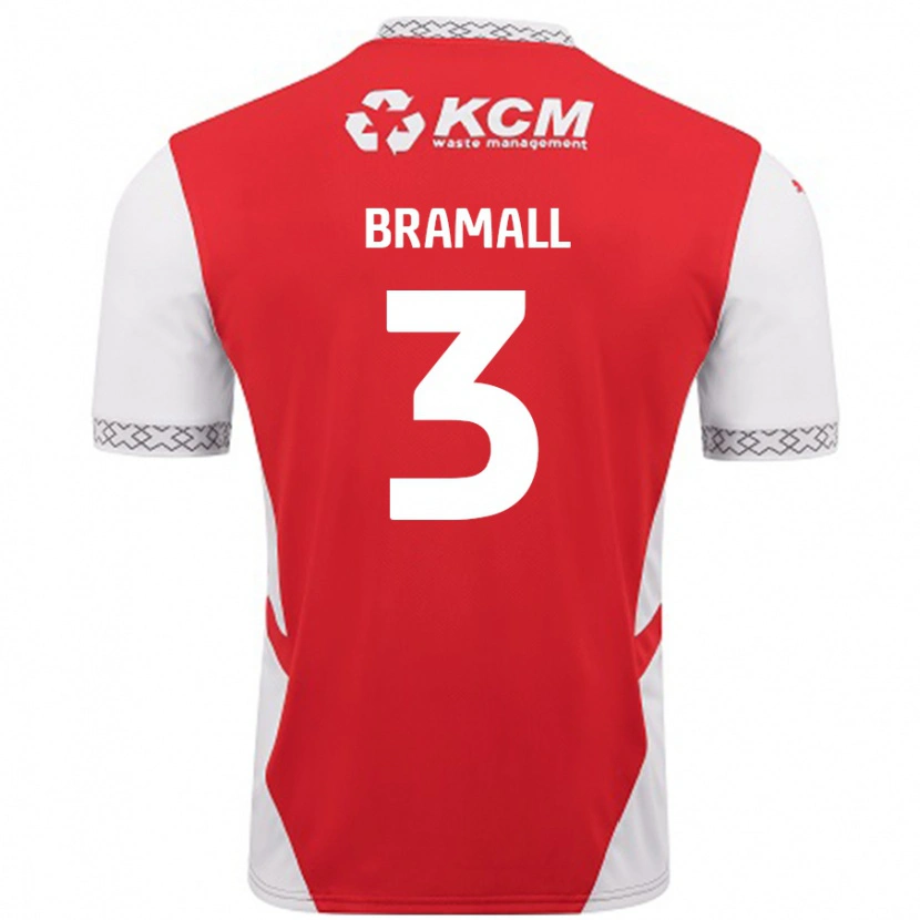 Danxen Kinder Cohen Bramall #3 Rot Weiß Heimtrikot Trikot 2024/25 T-Shirt Schweiz