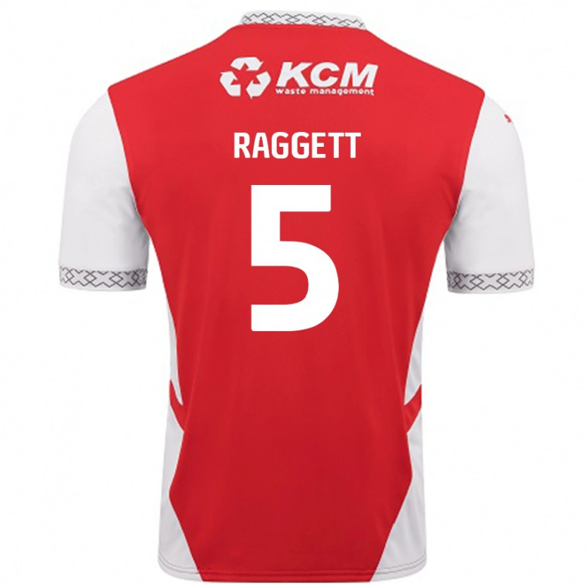 Danxen Kinder Sean Raggett #5 Rot Weiß Heimtrikot Trikot 2024/25 T-Shirt Schweiz