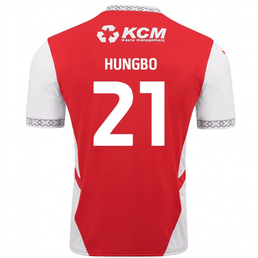 Danxen Kinder Joseph Hungbo #21 Rot Weiß Heimtrikot Trikot 2024/25 T-Shirt Schweiz