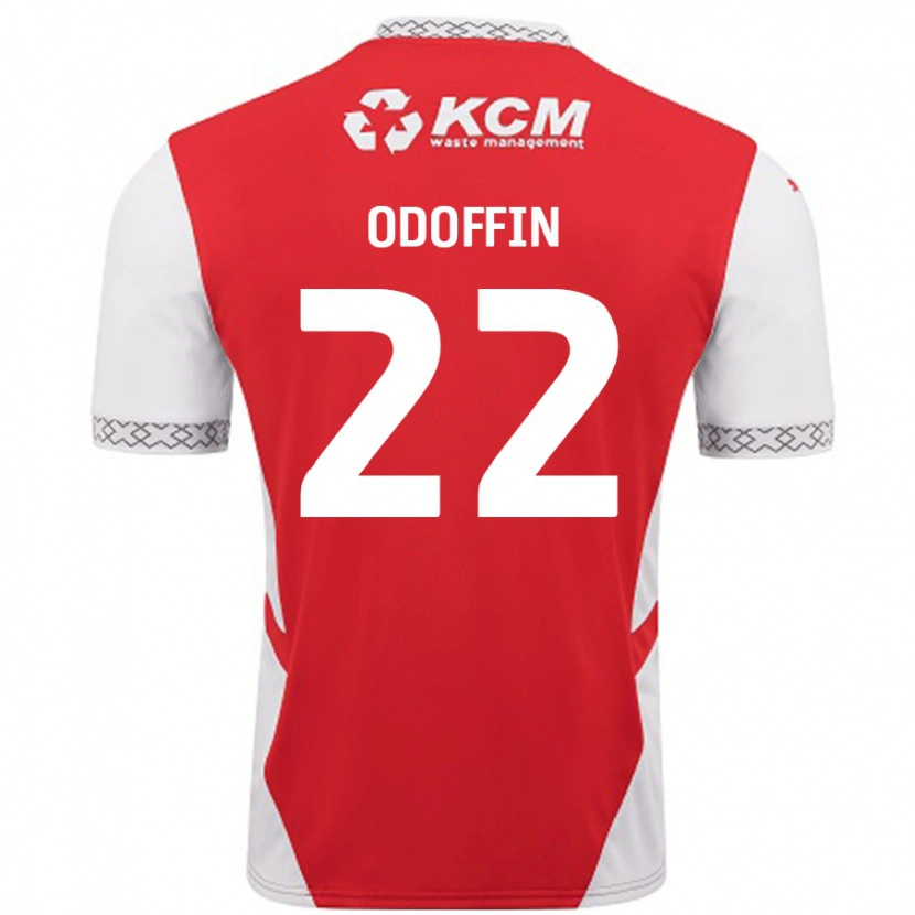 Danxen Kinder Hakeem Odoffin #22 Rot Weiß Heimtrikot Trikot 2024/25 T-Shirt Schweiz