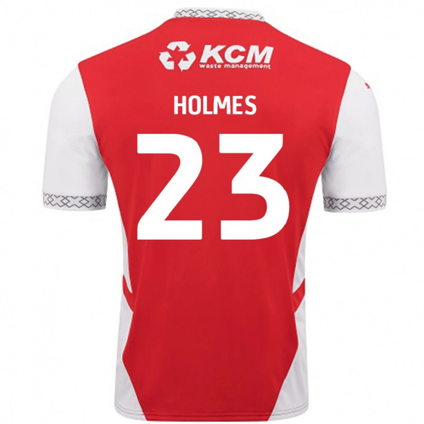 Danxen Kinder Jack Holmes #23 Rot Weiß Heimtrikot Trikot 2024/25 T-Shirt Schweiz