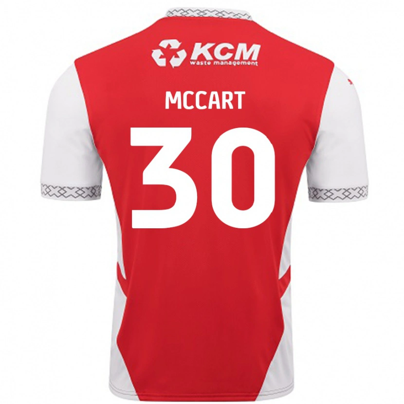 Danxen Kinder Jamie Mccart #30 Rot Weiß Heimtrikot Trikot 2024/25 T-Shirt Schweiz