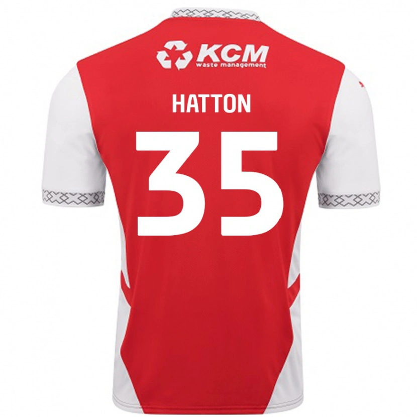 Danxen Kinder Ben Hatton #35 Rot Weiß Heimtrikot Trikot 2024/25 T-Shirt Schweiz