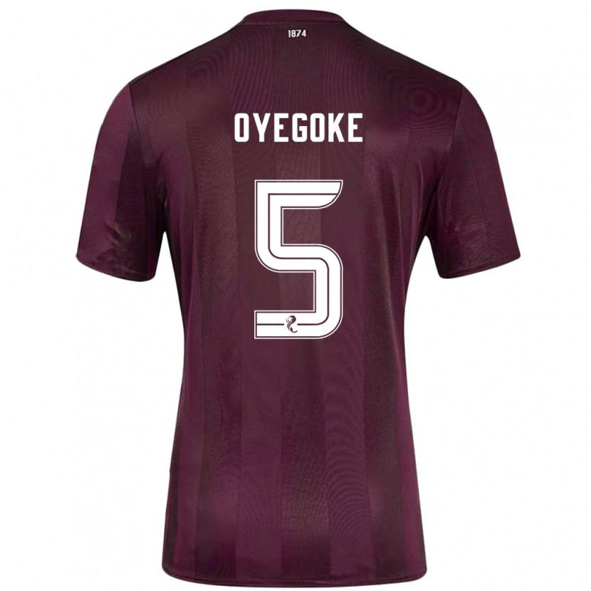 Danxen Kinder Daniel Oyegoke #5 Burgundrot Heimtrikot Trikot 2024/25 T-Shirt Schweiz