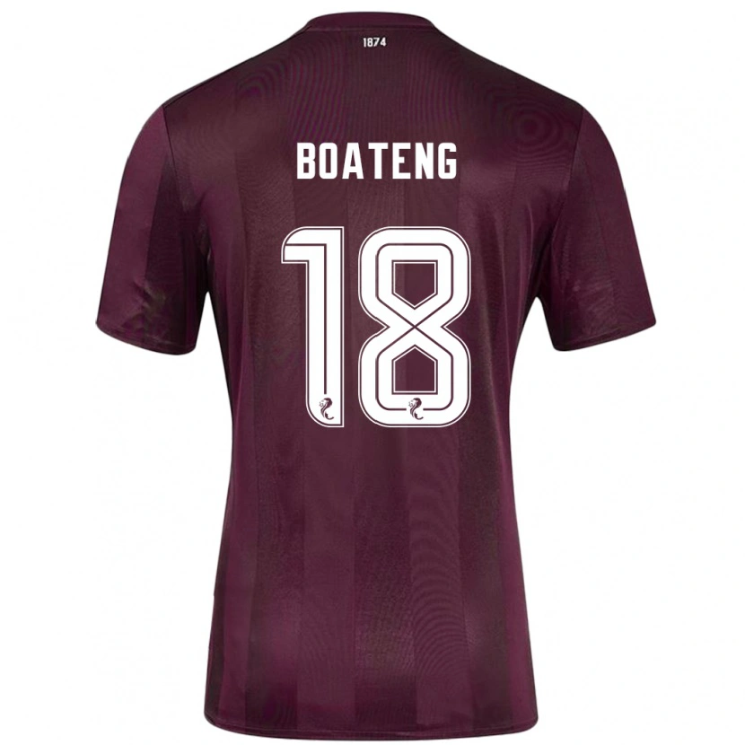 Danxen Kinder Malachi Boateng #18 Burgundrot Heimtrikot Trikot 2024/25 T-Shirt Schweiz