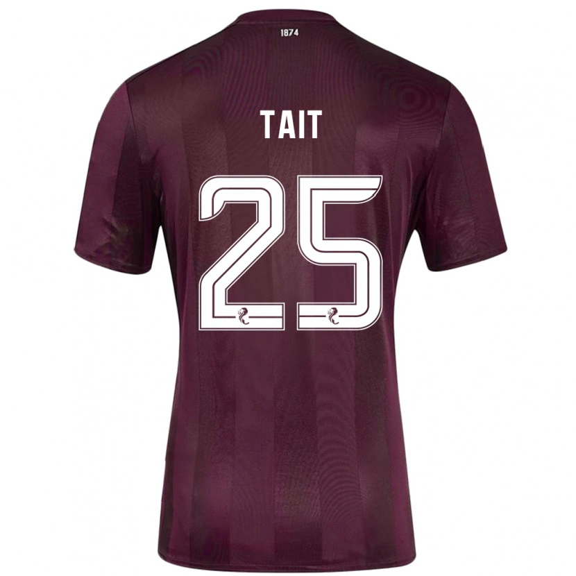 Danxen Kinder Macaulay Tait #25 Burgundrot Heimtrikot Trikot 2024/25 T-Shirt Schweiz